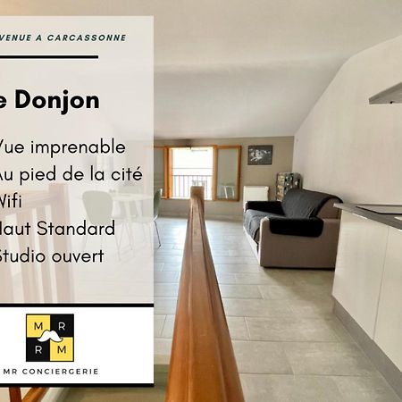 Le Donjon - Vue Cite Pied Cite Medievale Neuf Carcassone Kültér fotó